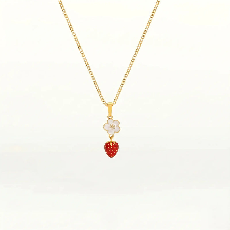 Florique Strawberry Bloom Necklace