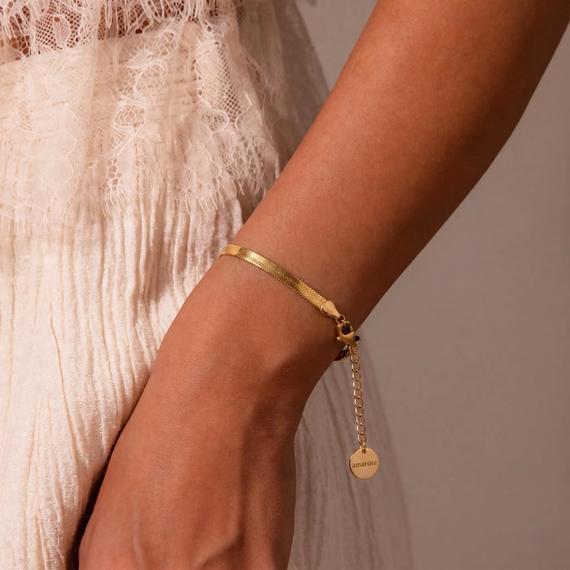 Luxe Herringbone Chain Bracelet