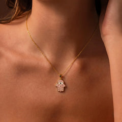 Lunara Hamsa Hand Necklace