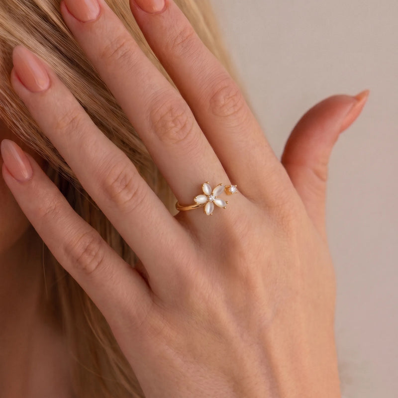 Blossom Spark Adjustable Ring