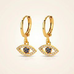 Evil Eye Luxe Hoop Earrings