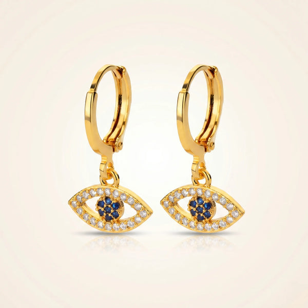 Evil Eye Luxe Hoop Earrings