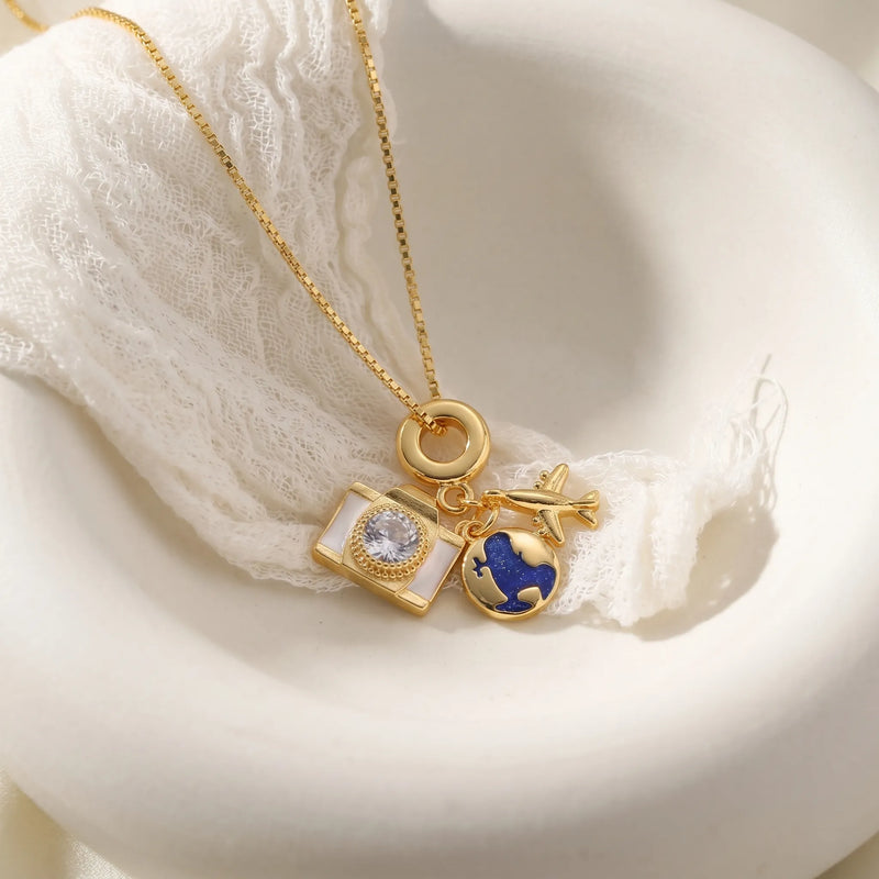 Wanderlust 18K Charm Necklace