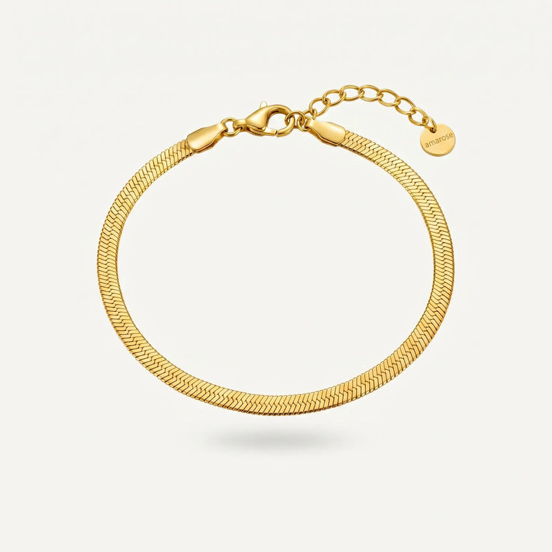Luxe Herringbone Chain Bracelet