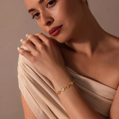Golden Fortune Clover Bracelet