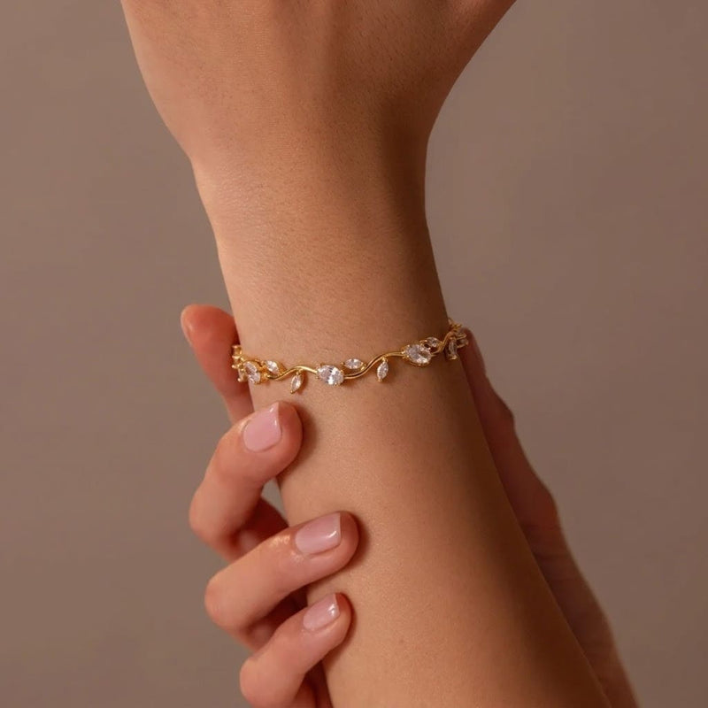 Celeste Dew Crystal Tulip Bracelet