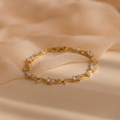 Celeste Dew Crystal Tulip Bracelet