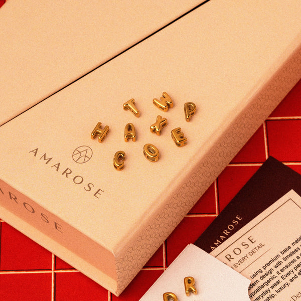 Amarose Initial Letter Necklace