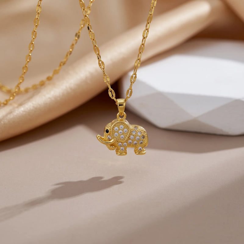 Lucky Elephant Pendant Necklace