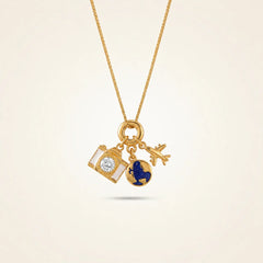 Wanderlust 18K Charm Necklace