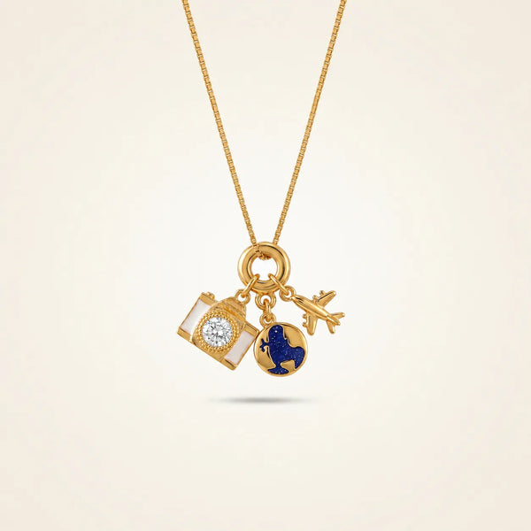Wanderlust 18K Charm Necklace