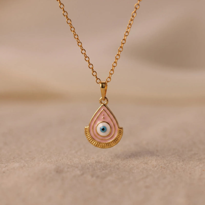Aura Evil Eye Pendant Necklace