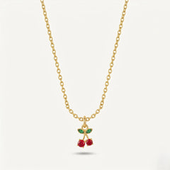 Cerelle Cherry Charm Necklace