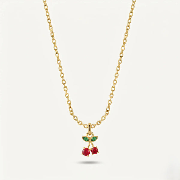 Cerelle Cherry Charm Necklace