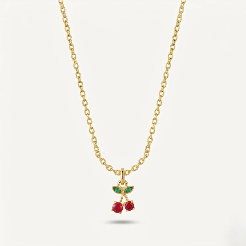 Cerelle Cherry Charm Necklace