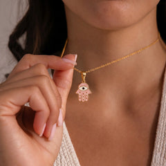 Lunara Hamsa Hand Necklace