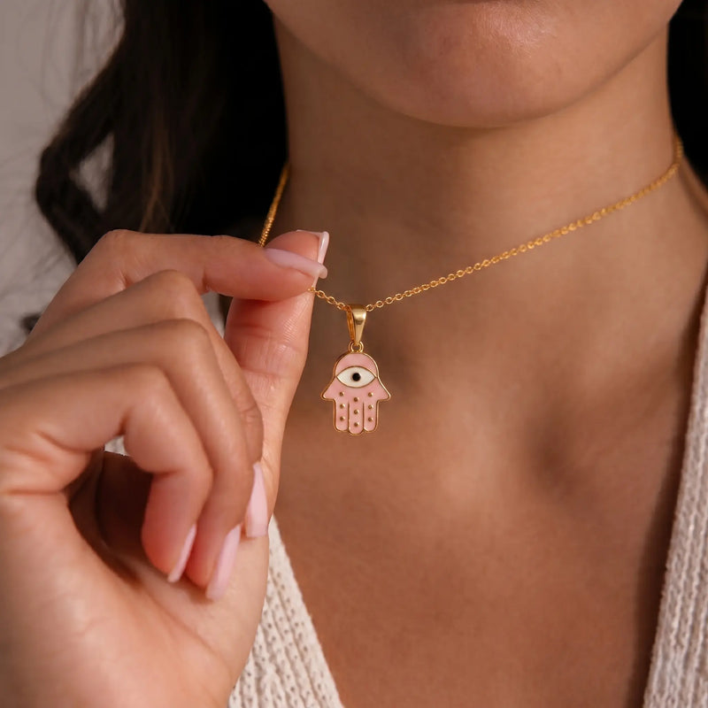 Lunara Hamsa Hand Necklace